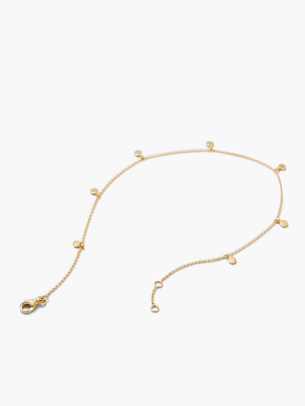Mejuri 14k Gold Dot Chain Anklet